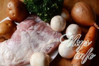 Тушеная картошка с мясом и грибами Как потушить грибы с картошкой и мясом